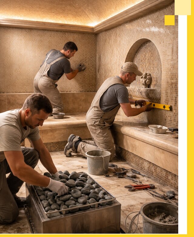 Проектирование и строительство хамама и сауны в Белове