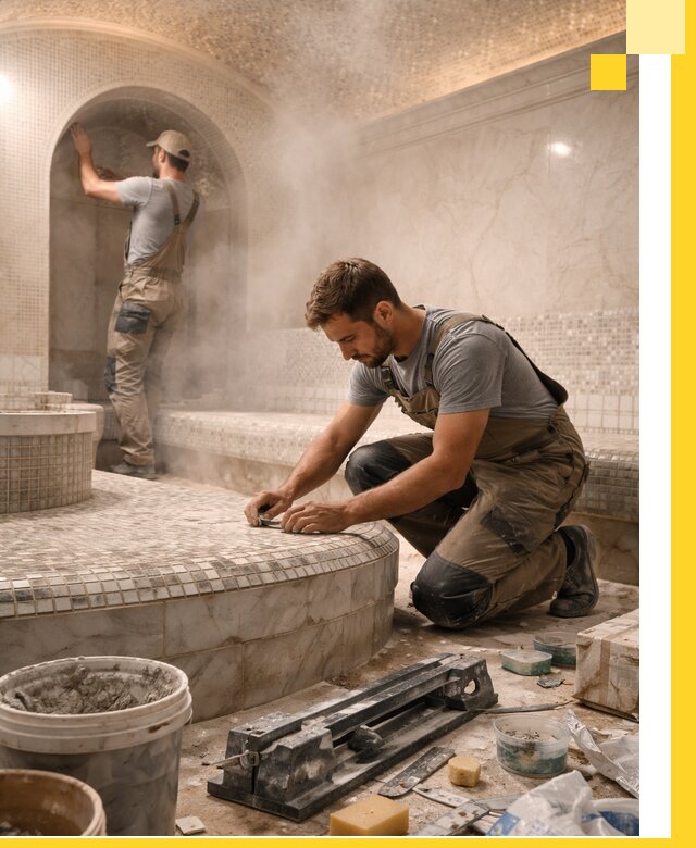 Профессиональный дизайн хамама и SPA под ключ в Белове