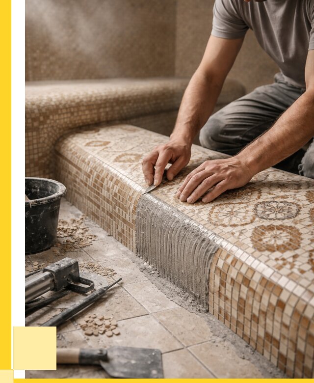 Плитка для хамама под ключ в Белове от 3801 р. | ЭриданБлв