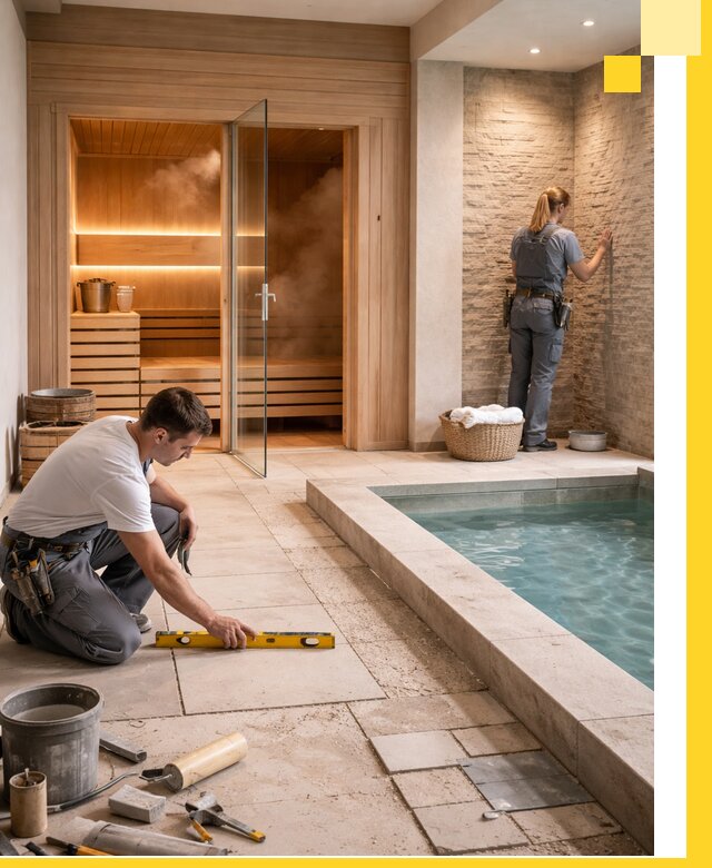 Комплексный дизайн и отделка интерьеров SPA под ключ в Белове